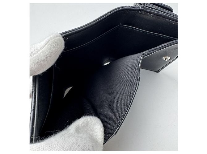 Cartera compacta Chanel Matelassé Coco Mark Negro - vista 9