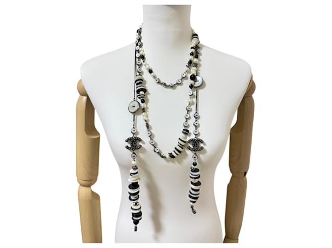 Collana lunga Chanel Coco Mark Multicolore - vista 2