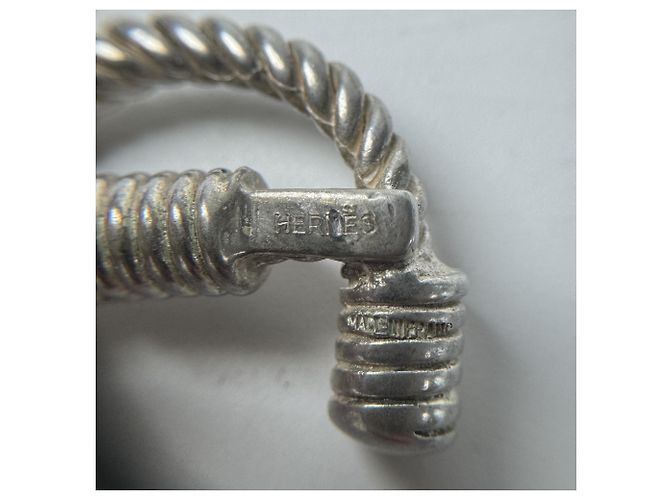 Hermès Orecchini Audienne Rope Twist Hermes Argento - vista 6