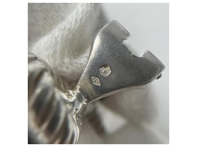 Hermès Orecchini Audienne Rope Twist Hermes Argento - vista 7