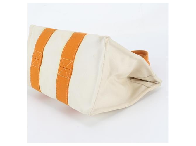 Hermès Borsa Tote Hermes Bora PM Beige Arancione - vista 4
