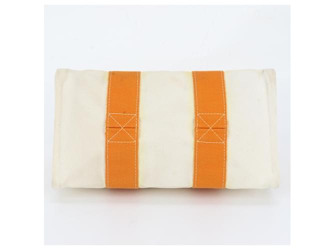 Hermès Borsa Tote Hermes Bora PM Beige Arancione - vista 6