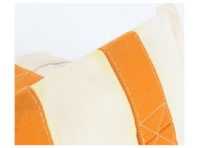 Hermès Borsa Tote Hermes Bora PM Beige Arancione - vista 8