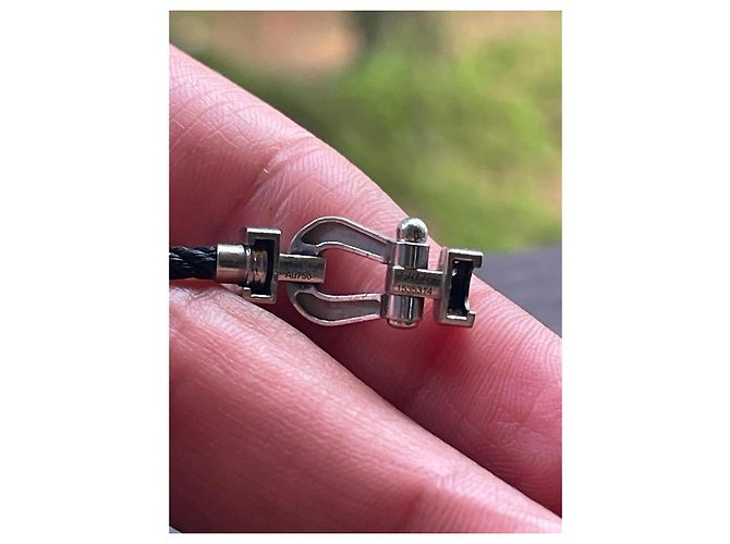 Bracciale Fred Force 10 Oro Bianco e Diamanti Silver hardware - vista 5