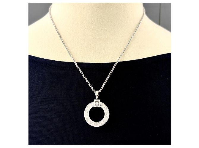 Collana con pendente Circle in diamanti BVLGARI Bulgari - vista 3
