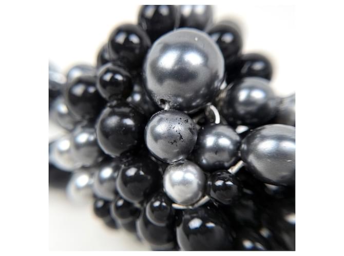 Collana Chanel Coco Mark Nero Argento - vista 4