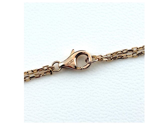 Colar Pendente Cartier Love Circle 2P Diamantes Ouro Rosa - vista 4