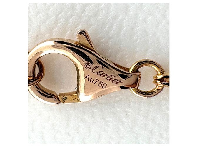 Colar Pendente Cartier Love Circle 2P Diamantes Ouro Rosa - vista 6