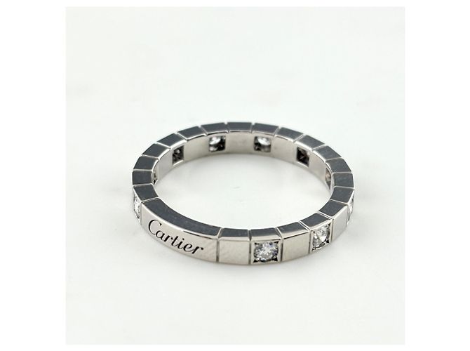 Cartier Lanieres Ring mit halbem Diamantband - Ansicht 3
