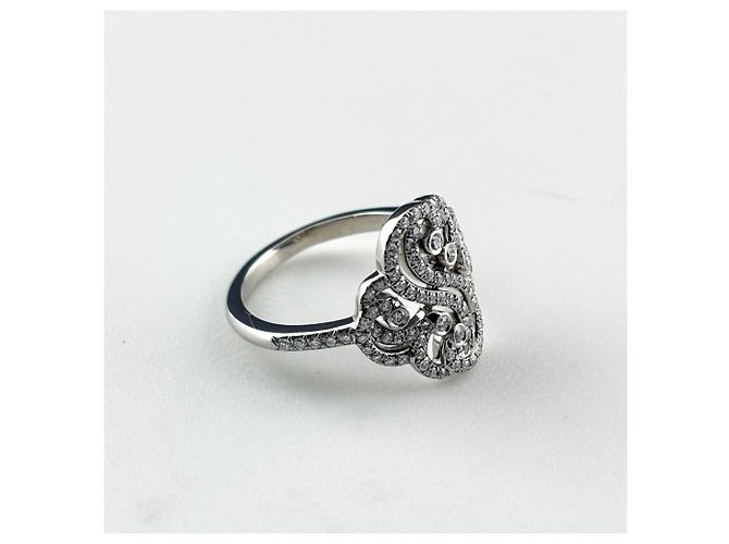 Anello Tiffany & Co. Enchant Double Heart in platino - vista 4