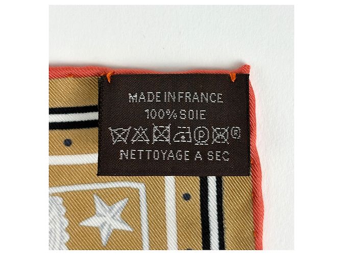 Hermès Foulard di seta Hermes Carre 55 Chorus Stellarum Marrone Multicolore - vista 2