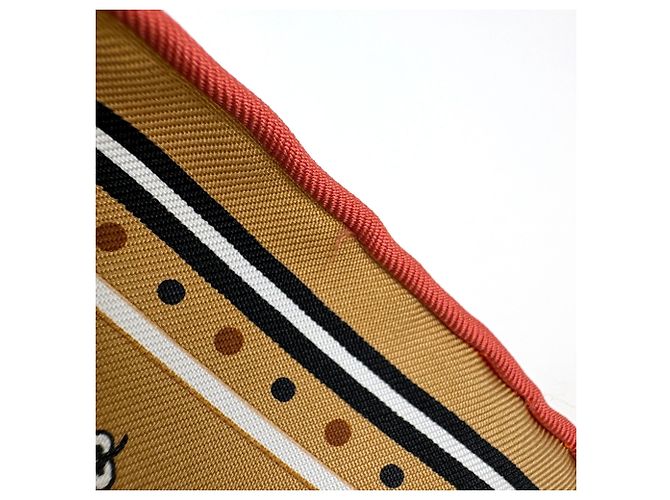 Hermès Foulard di seta Hermes Carre 55 Chorus Stellarum Marrone Multicolore - vista 4