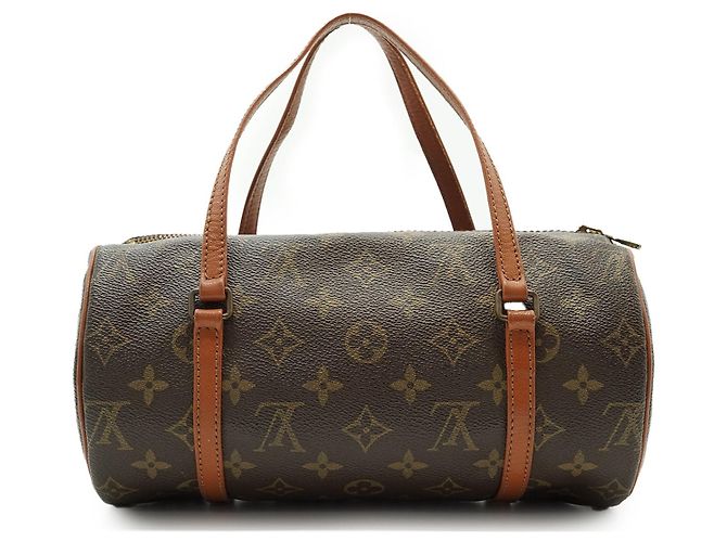 Louis Vuitton Rare Vintage Monogram Canvas Papillon 26 Handtasche Braun - Ansicht 2