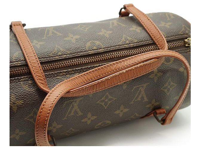 Louis Vuitton Rare Vintage Monogram Canvas Papillon 26 Handtasche Braun - Ansicht 3