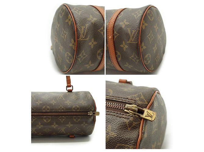 Louis Vuitton Rare Vintage Monogram Canvas Papillon 26 Handtasche Braun - Ansicht 5