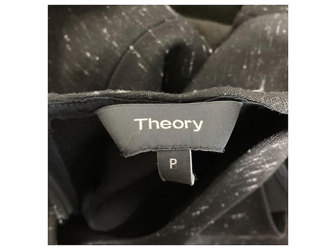 Vestido sin mangas Theory JERSEY TWEED Negro - vista 4