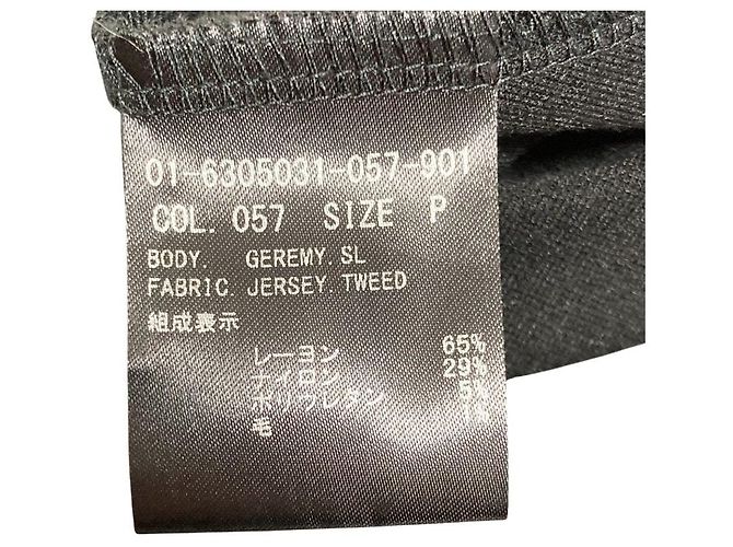 Vestido sin mangas Theory JERSEY TWEED Negro - vista 5