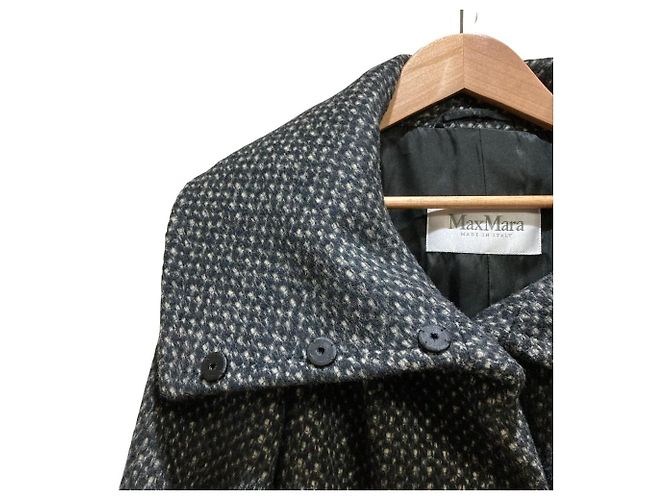 Abrigo de mezcla de cachemira Max Mara Negro - vista 3