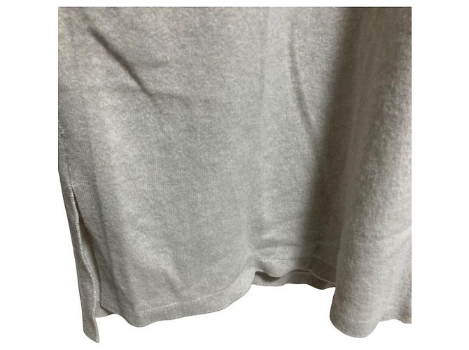Autre Marque Drawer 12G Jersey-Strickkleid mit Rollkragen Beige - Ansicht 5