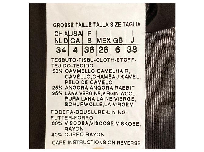 Abrigo Max Mara de lana angora camel Castaño - vista 9