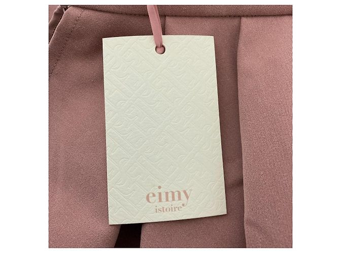 Autre Marque eimy istoire Gonna a Sirena con Volant e Linea Peplum Rosa - vista 4