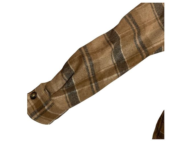 Camisa de sarga de lana Polo Ralph Lauren Castaño - vista 3