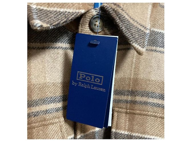 Camisa de sarga de lana Polo Ralph Lauren Castaño - vista 6