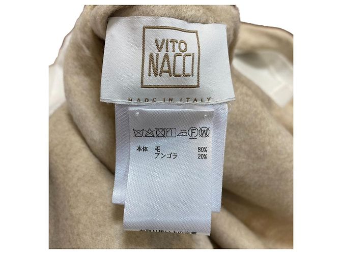Autre Marque Abrigo de lana y angora VITO NACCI Beige - vista 6