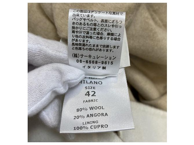 Autre Marque Abrigo de lana y angora VITO NACCI Beige - vista 7