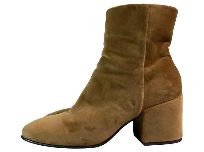 Autre Marque Stivaletti in velluto Alberto Fermani Beige - vista 2