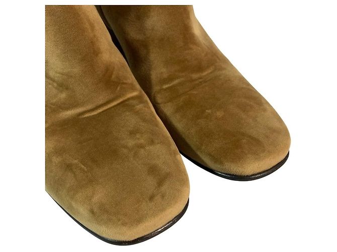Autre Marque Stivaletti in velluto Alberto Fermani Beige - vista 6