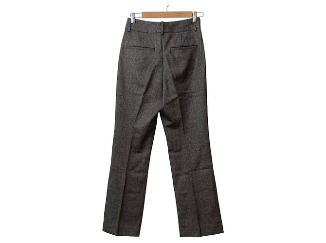 Autre Marque ROPE' Herringbone Wool Pants Brown - view 2