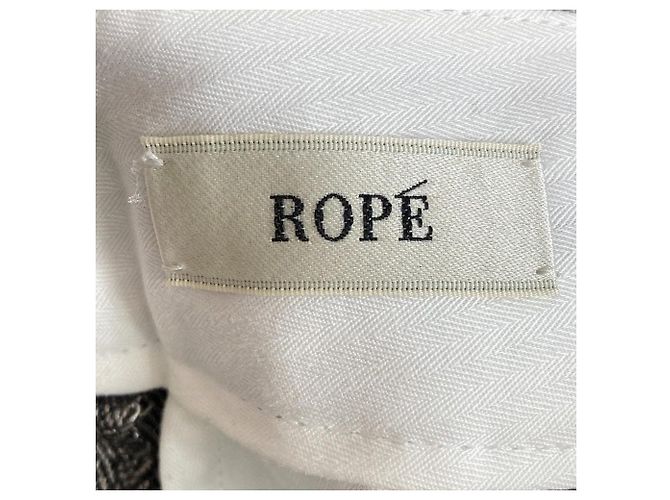 Autre Marque ROPE' Herringbone Wool Pants Brown - view 3