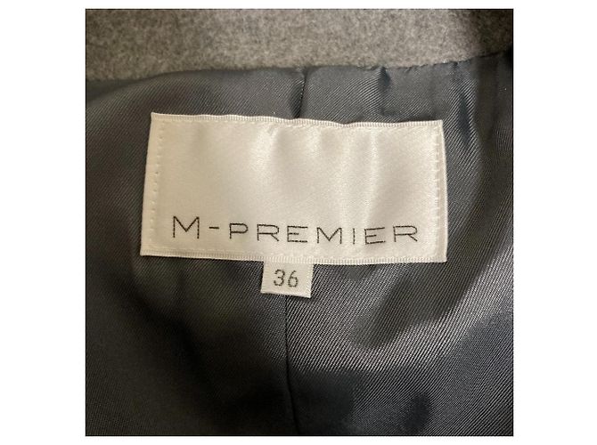 Autre Marque M-premier Abrigo largo Chester de lana Castaño - vista 3