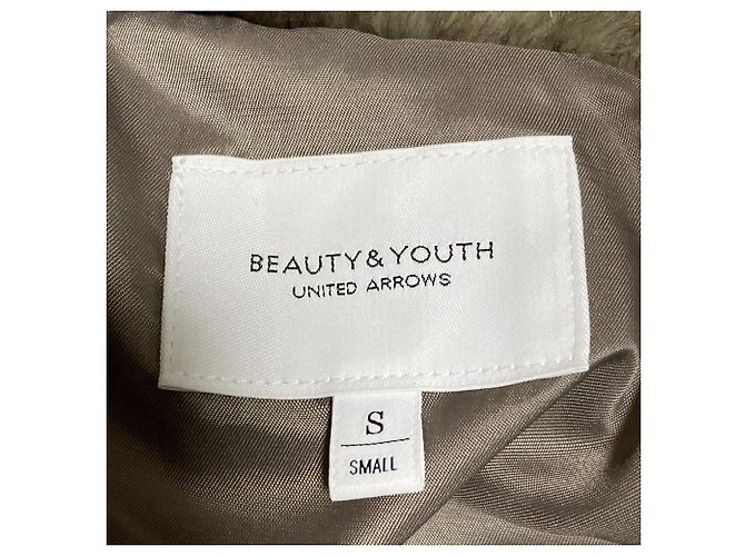 Autre Marque Chaqueta de piel eco BEAUTY&YOUTH Beige - vista 4