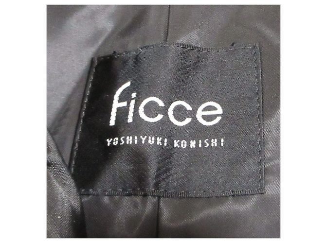 Autre Marque Chaqueta de nylon cruzada Ficce Negro - vista 10