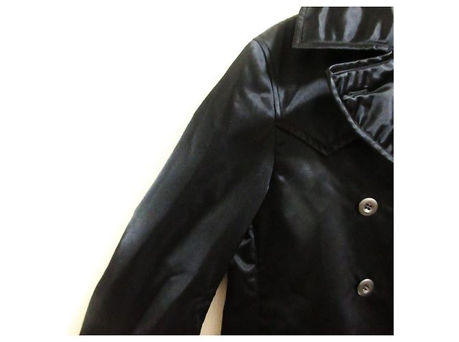 Autre Marque Chaqueta de nylon cruzada Ficce Negro - vista 4