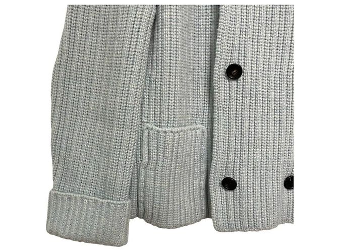 Lanvin Grobstrick-Doppeljacke Blau - Ansicht 5