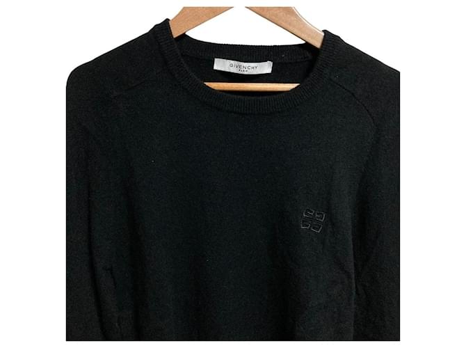 Givenchy Kaschmir-Strickpullover mit 4G-Stickerei Schwarz - Ansicht 4