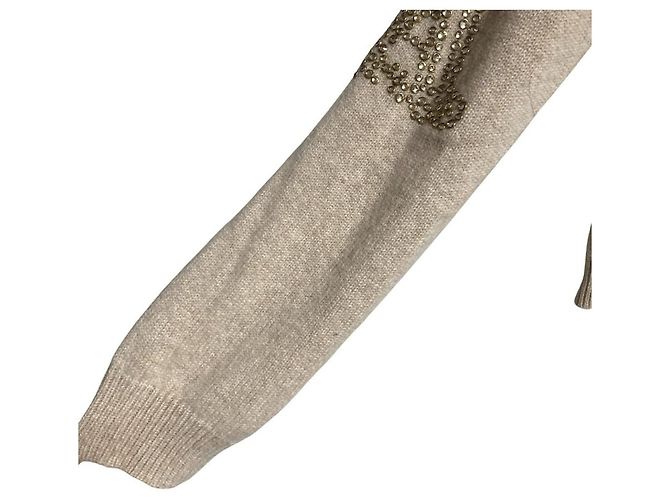 Max Mara Max Mara Glam Strickpullover aus 100% Kaschmir Beige - Ansicht 3