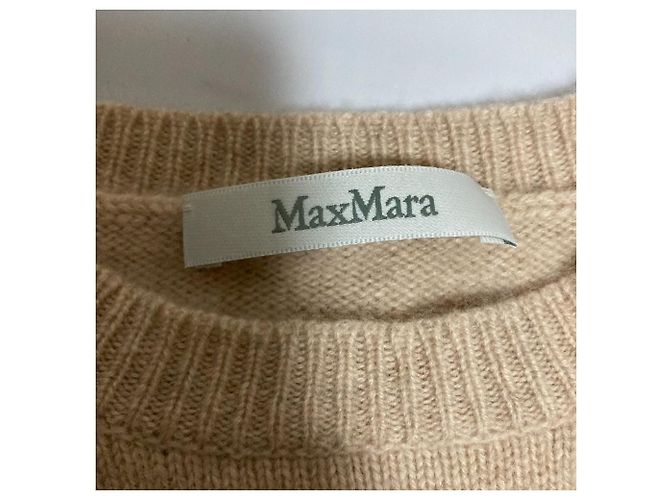 Max Mara Max Mara Glam Strickpullover aus 100% Kaschmir Beige - Ansicht 7