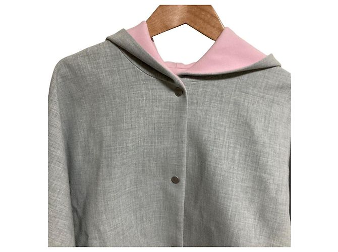 Autre Marque Chaqueta con Capucha yori Double Cross Castaño - vista 5