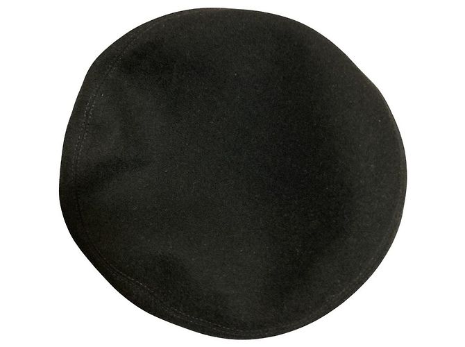 Hermès Cashmere-Baskenmütze Größe 57 Schwarz - Ansicht 3