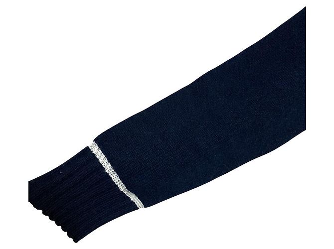 Cárdigan de punto en mezcla de alpaca Jil Sander Azul Azul marino - vista 3