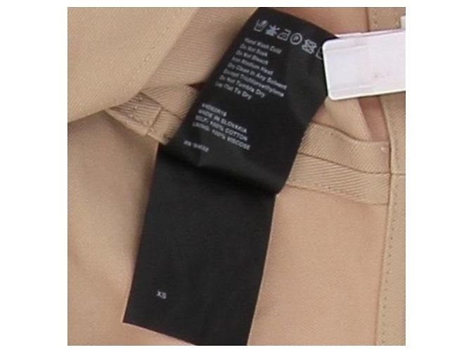Autre Marque Trench corto beige in cotone - vista 5