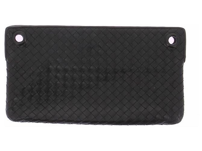 Bottega Veneta Pochette in pelle intrecciato nera Nero - vista 2