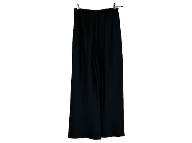 Autre Marque LILYSILK Schwarze Seidensatinhose Größe 34 - Ansicht 2
