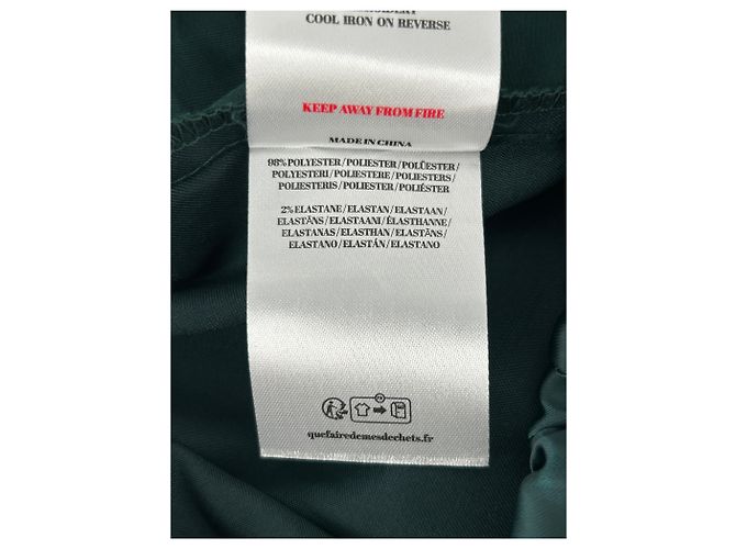 Autre Marque Satinhose in Dunkelgrün - Ansicht 5