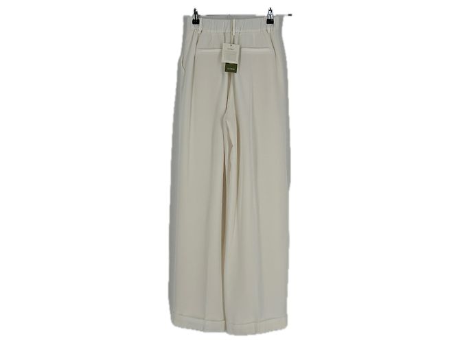 Autre Marque Pantalones de seda blancos LILYSILK Talla 32 - vista 2