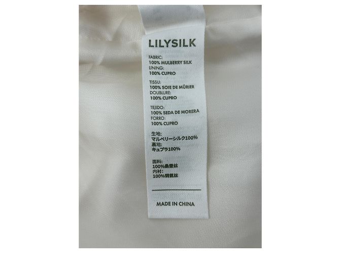 Autre Marque Pantalones de seda blancos LILYSILK Talla 32 - vista 6